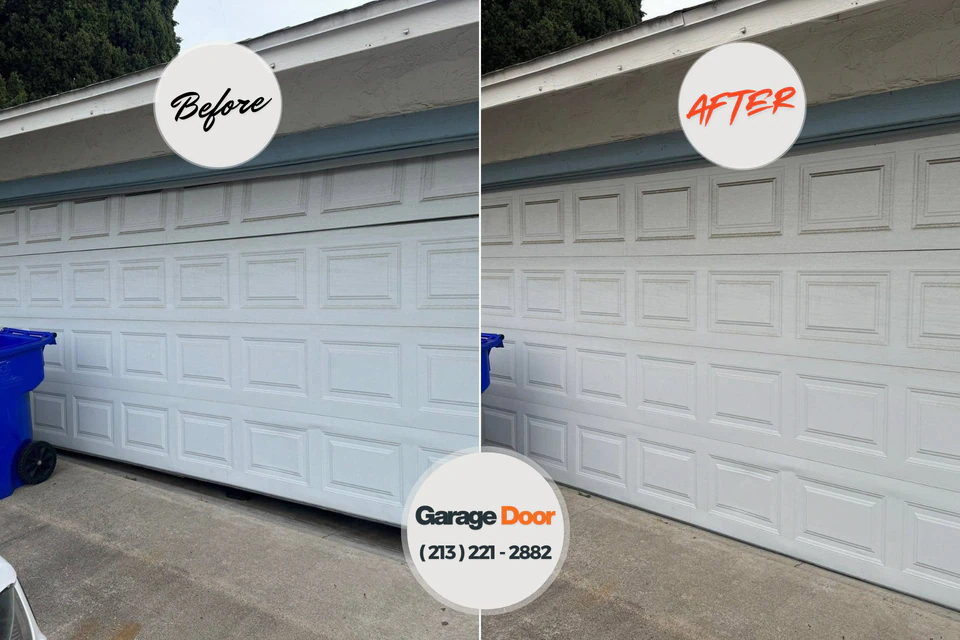 Before and after: garage door repair 34743